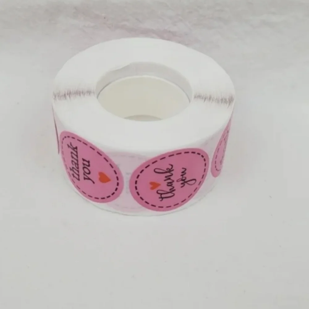 500 Pieces Roll Thank You Sealing Sticker